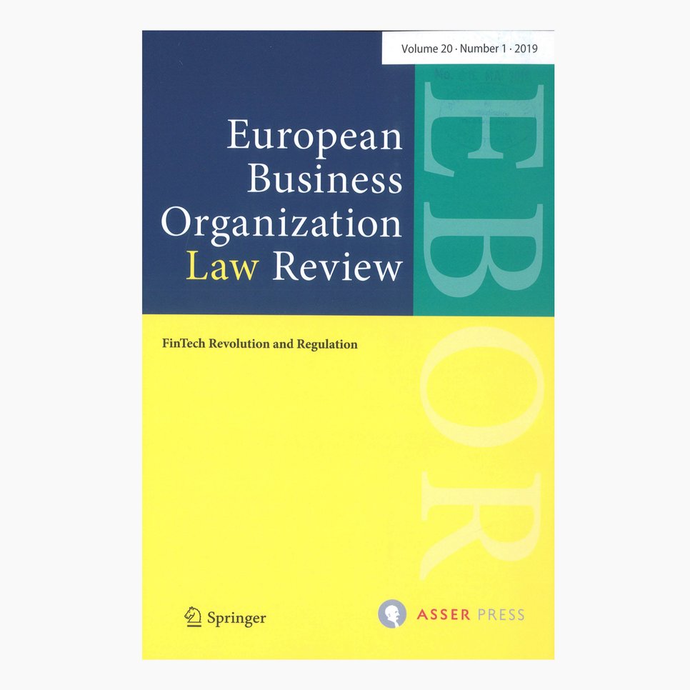 Sample cover of the magazine "European Business Organization Law Review"