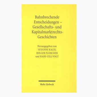 Sample cover of the publication series "Company Law and Capital Markets Law in Germany, Austria and Switzerland" Sample cover of the publication series "Company Law and Capital Markets Law in Germany, Austria and Switzerland"