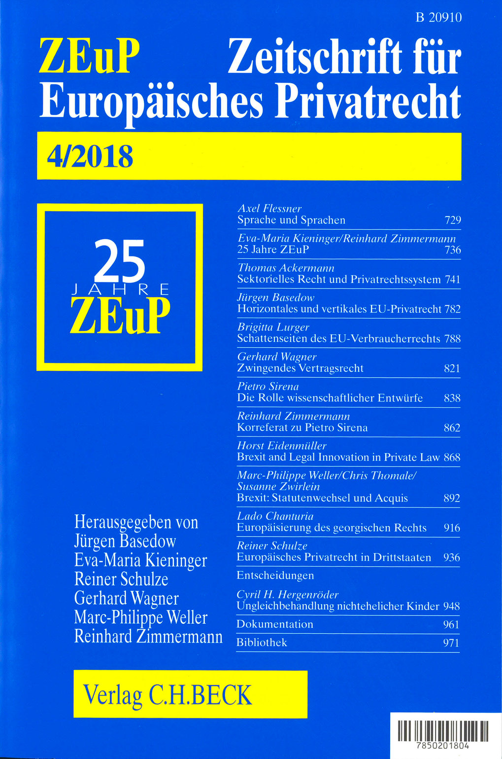 Zeitschrift für Europäisches Privatrecht