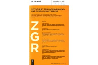 Zeitschrift für Unternehmens- und Gesellschaftsrecht
