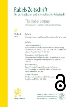 RabelsZ Cover Volume 90 (2026) / Issue 2