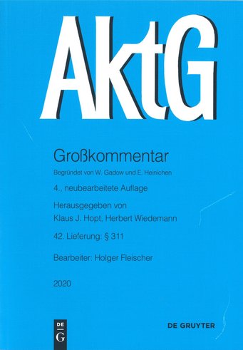 Cover AktG Großkommentar Cover AktG Großkommentar