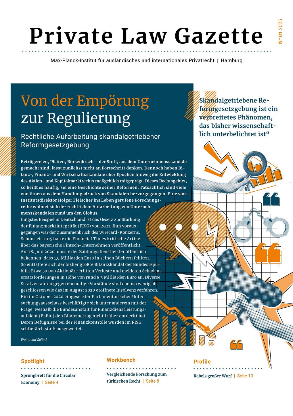 Cover der neuen Ausgabe der Private Law Gazette