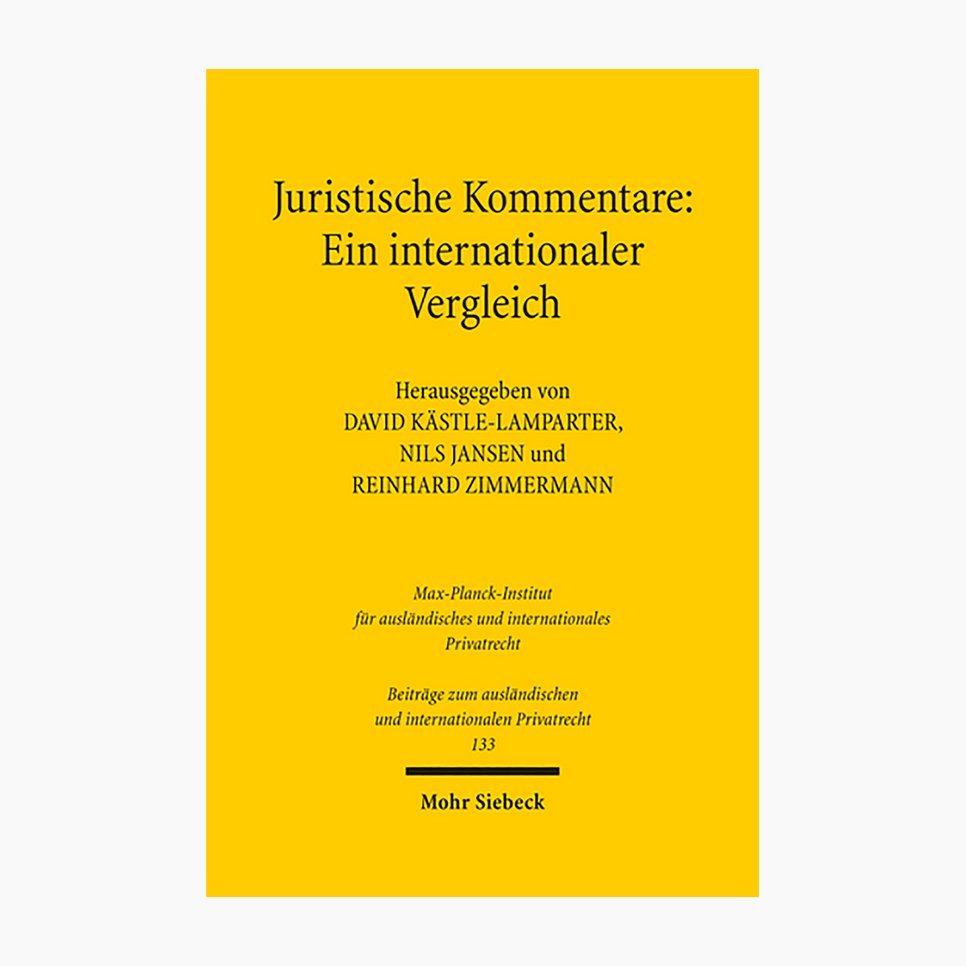 Cover Juristische Kommentare