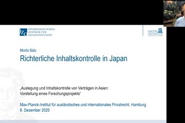 Prof. Dr. Moritz Bälz: Judicial Review of Contractual Terms in Japan