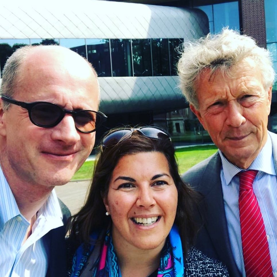 Ralf Michaels, Verónica Ruiz Abou-Nigm and Hans van Loon (from left) in The Hague (2018)