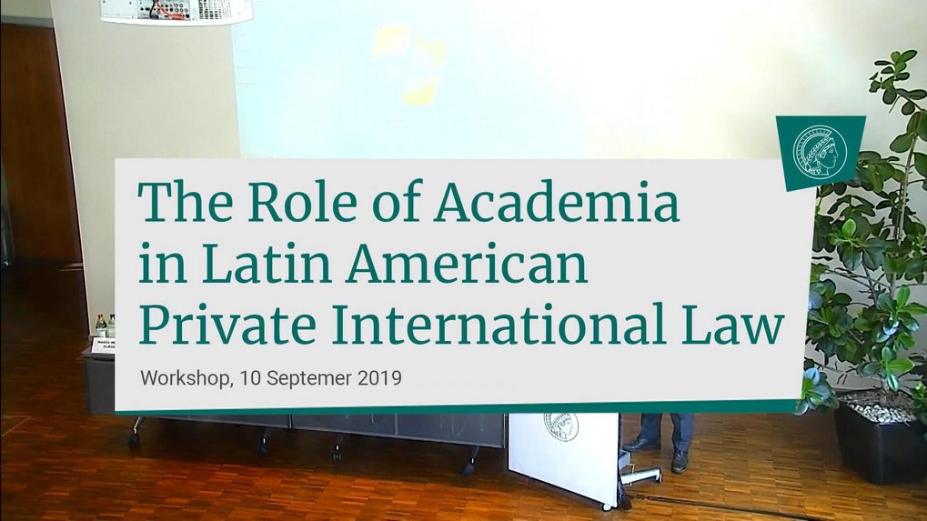 The Role of Academia in Latin American Private International Law