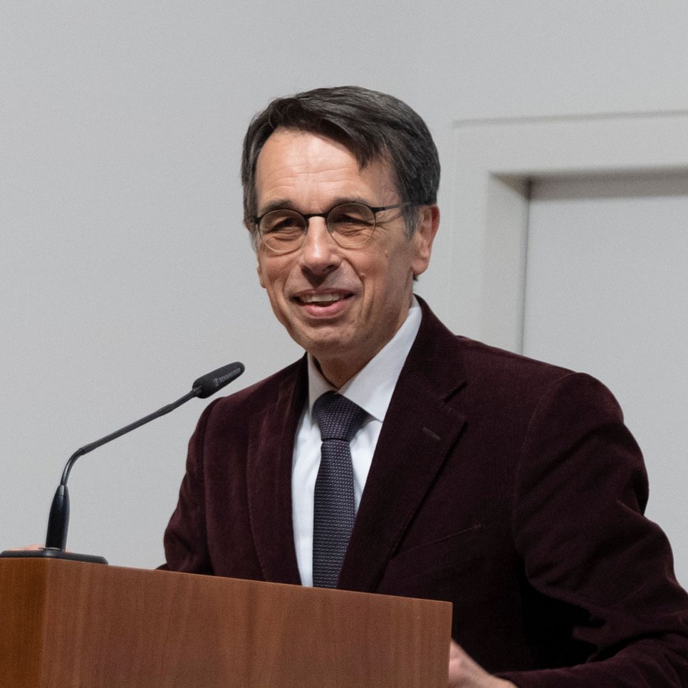 Armin von Bogdandy at a lectern