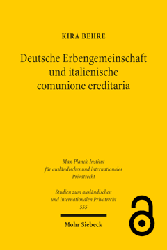 Deutsche Erbengemeinschaft und italienische comunione ereditaria Cover