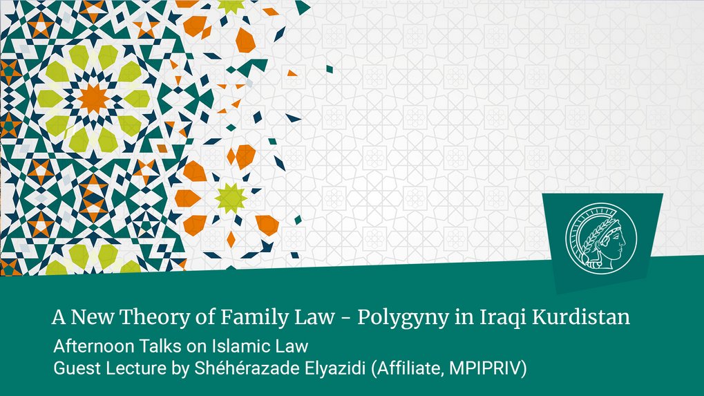 Shéhérazade Elyazidi: A New Theory of Family Law – Polygyny in Iraqi Kurdistan