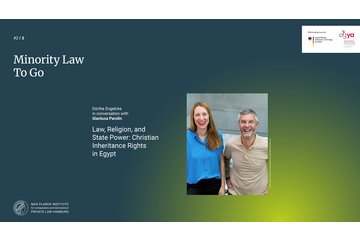 Minority Law to Go: <em>Law, Religion, and State Power: Christian Inheritance Rights in Egypt</em>