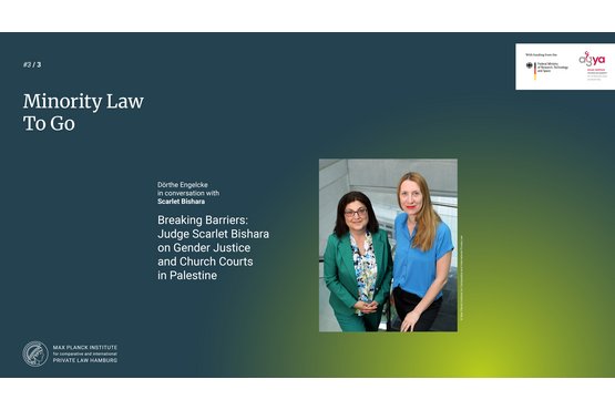 Minority Law to Go: Breaking Barriers - Judge Scarlet Bishara on Gender Justice and Church Courts in Palestine
