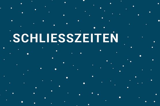Vom 24. Dezember 2025 bis einschließlich 4. Januar 2026 ist das Institut für Externe und Gäste geschlossen.