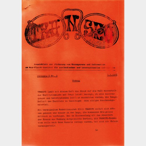Cover TRANSPO 8. März 1976