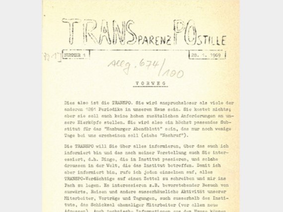 Cover TRANSPO 28. Januar 1969