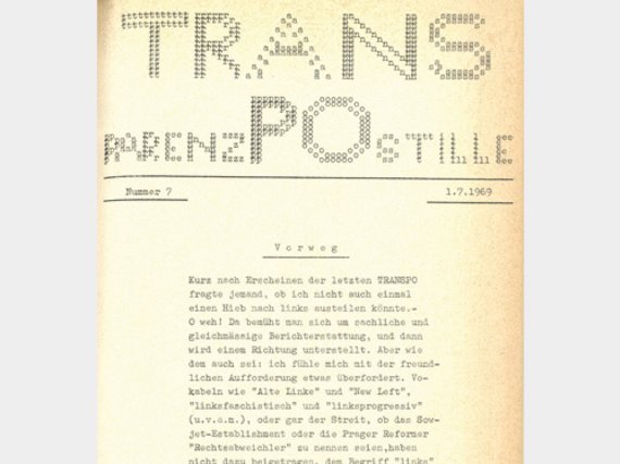 Cover TRANSPO 1. Juli 1969