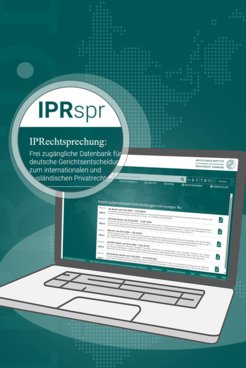Beispielcover der Publikationsreihe "Die deutsche Rechtsprechung auf dem Gebiete des internationalen Privatrechts"