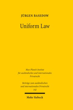 Beispielcover der Publikationsreihe "Beiträge zum ausländischen und internationalen Privatrecht"