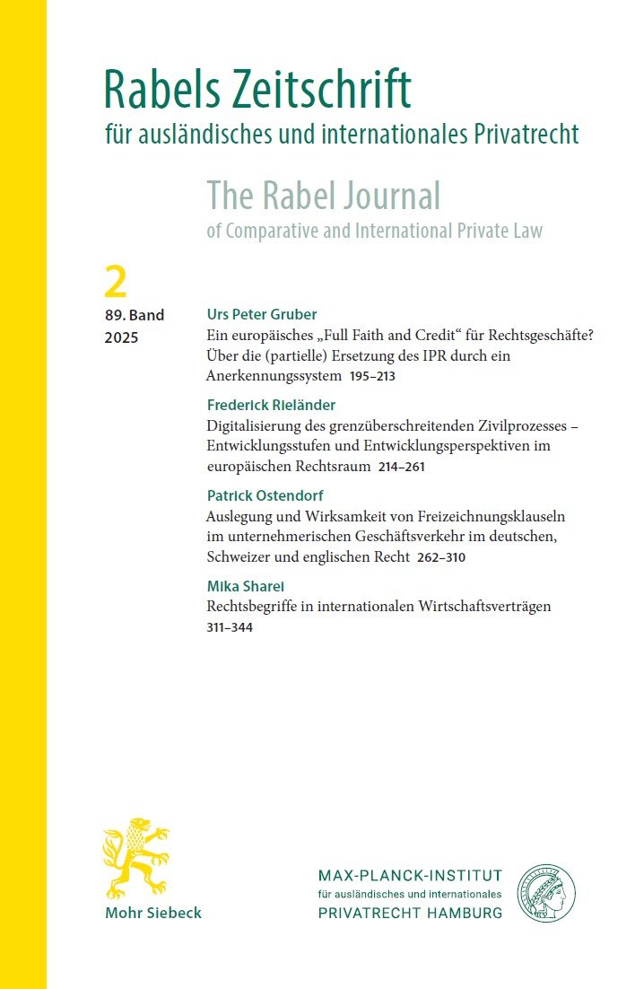 Cover Jahrgang 89 (2025) / Heft 2