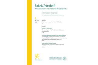 Rabels Zeitschrift für ausländisches und internationales Privatrecht &ndash; RabelsZ