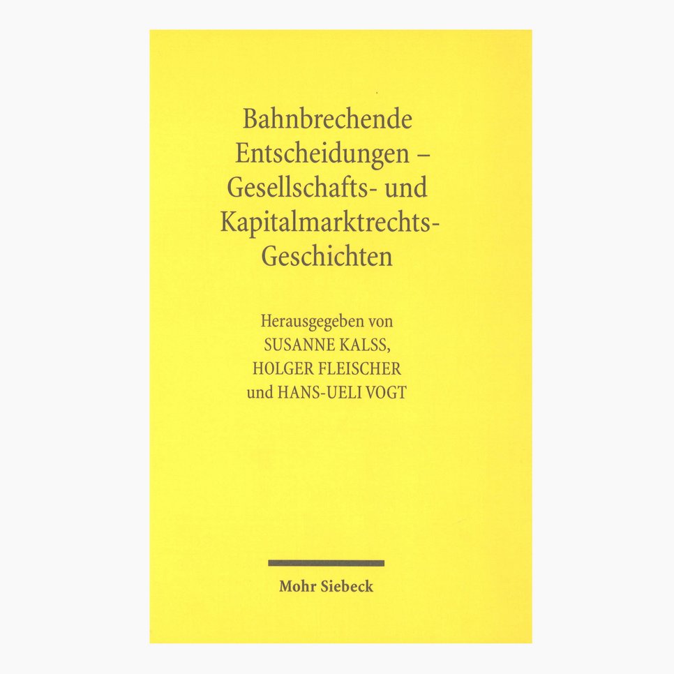 Beispielcover der Publikationsreihe "Gesellschafts- und Kapitalmarktrecht in Deutschland, Österreich und der Schweiz"